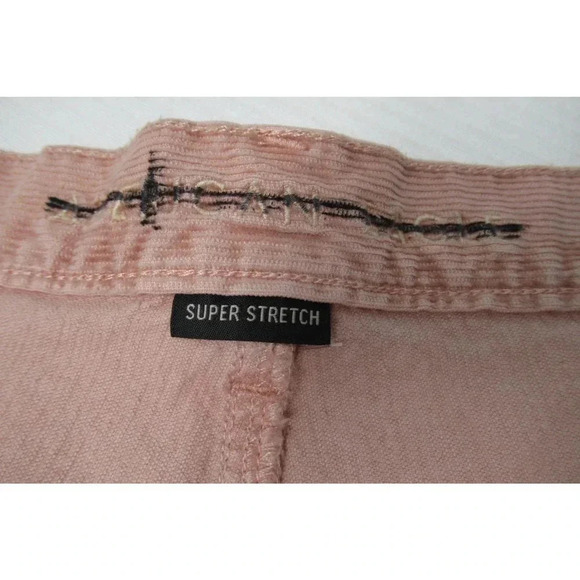 American Eagle Outfitters Pink Corduroy Super Stretch Jeans Size 24 Short - Picture 4 of 6